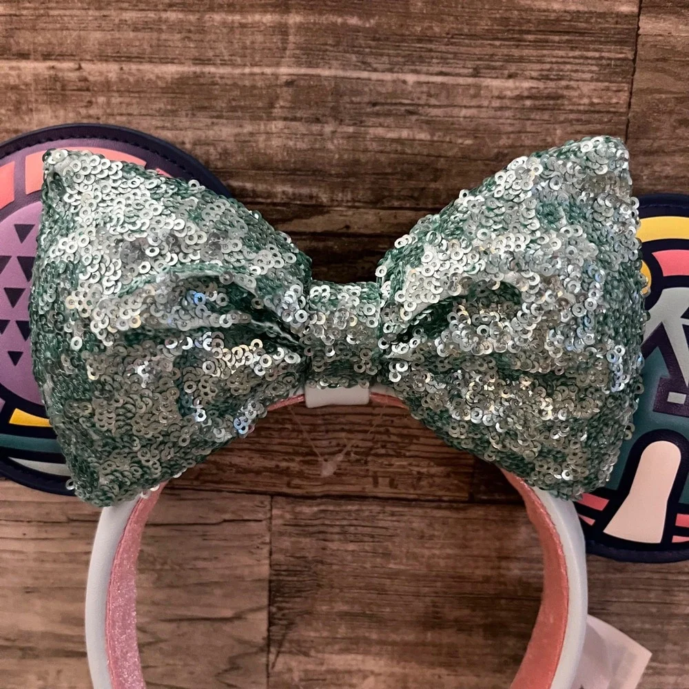 Disney Parks Walt Disney World Four Parks Icons Minnie Mouse Ear Headband Sequin